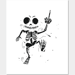 Dancing Skull Posters and Art